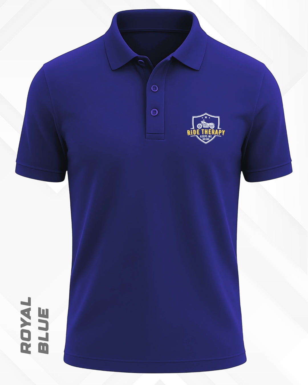 RIDE THERAPY POLO T-SHIRT - DARKER SHADES