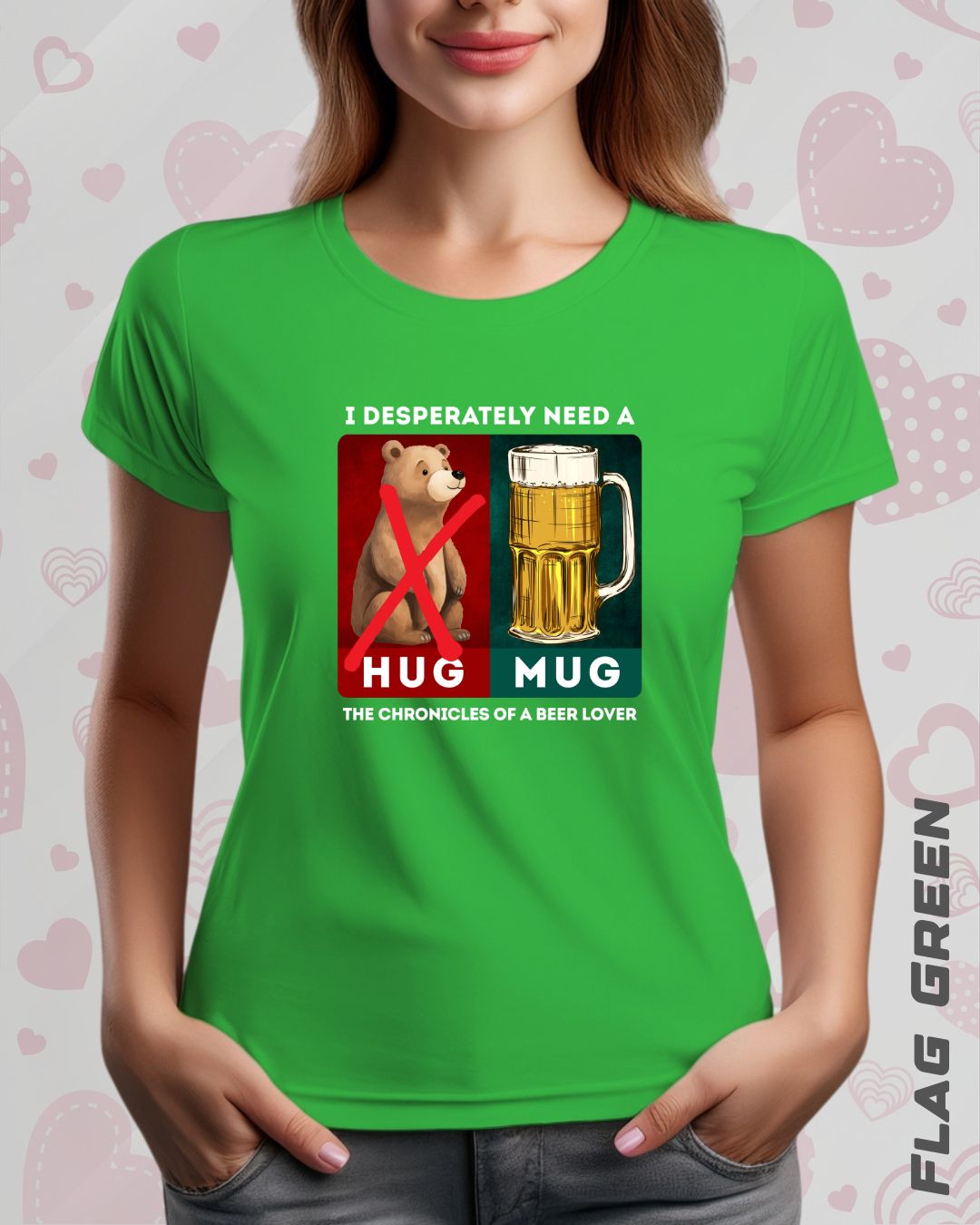 BEER HUG TEE - DARKER SHADES