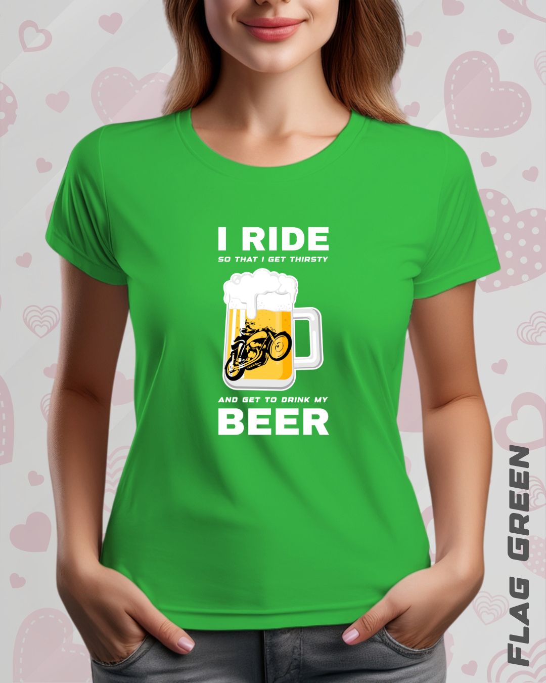 I RIDE BEER TEE - DARKER SHADES