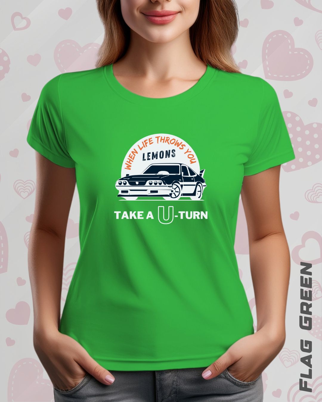 TAKE A U-TURN TEE - DARKER SHADES