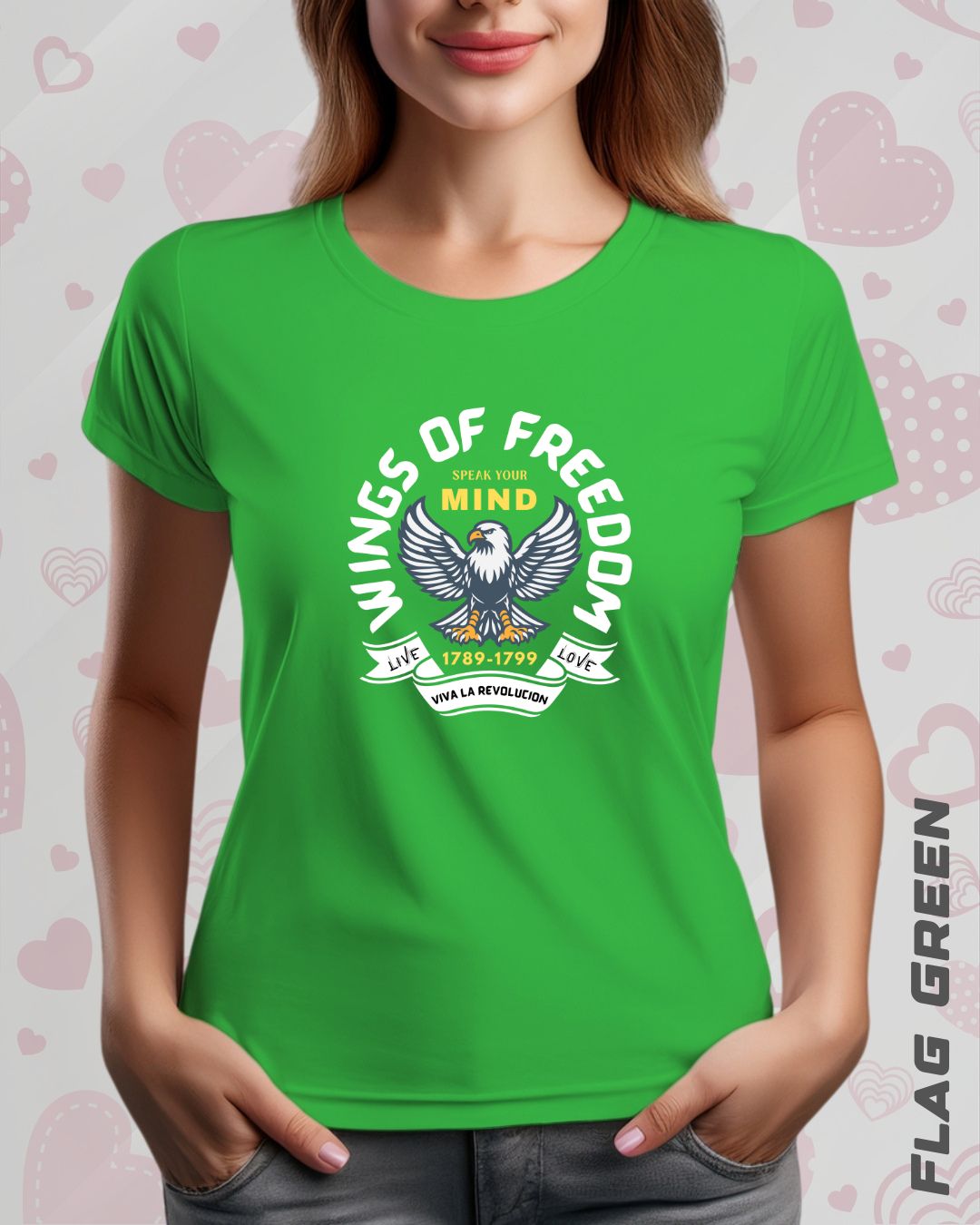 WINGS OF FREEDOM TEE - DARKER SHADES