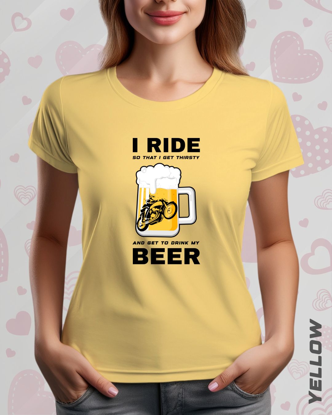 I RIDE BEER TEE - LIGHTER SHADES