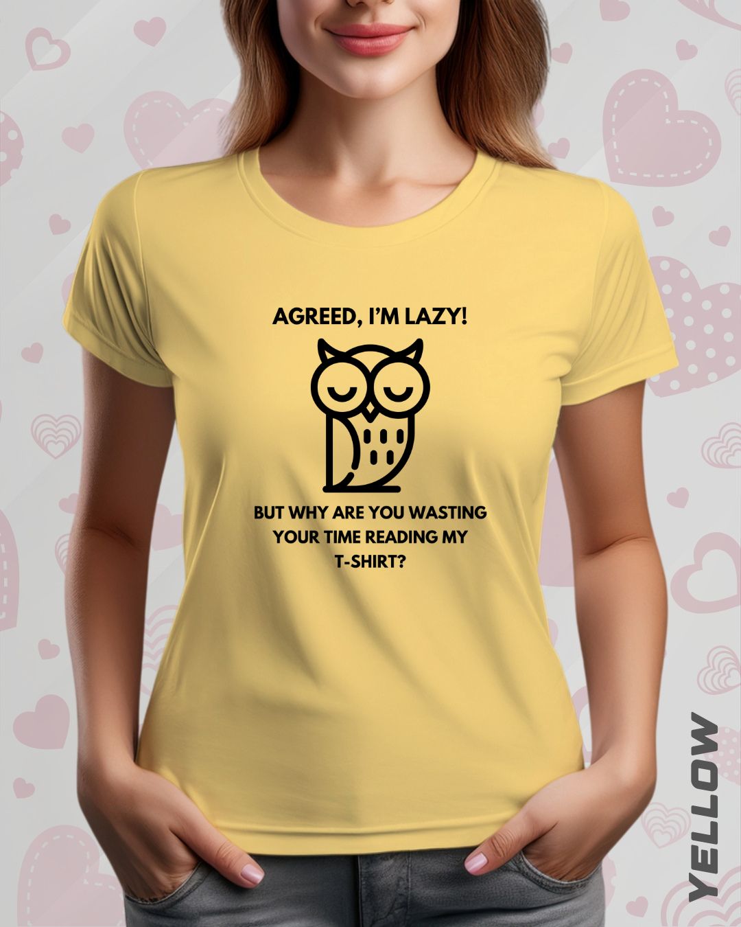 LAZY OWL TEE - LIGHTER SHADES