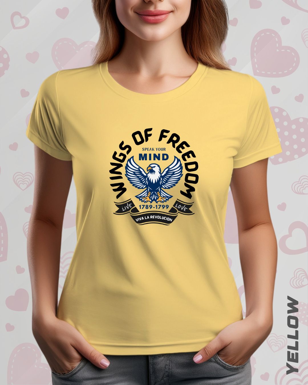 WINGS OF FREEDOM TEE - LIGHTER SHADES