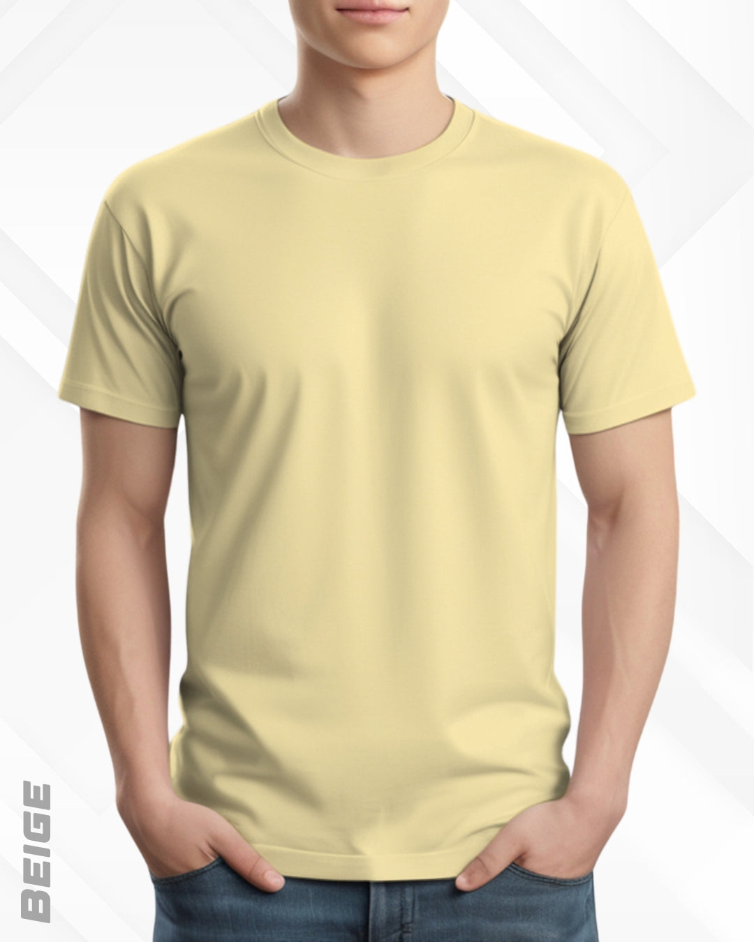 CLASSIC CREW NECK PLAIN TEE - LIGHTER SHADES