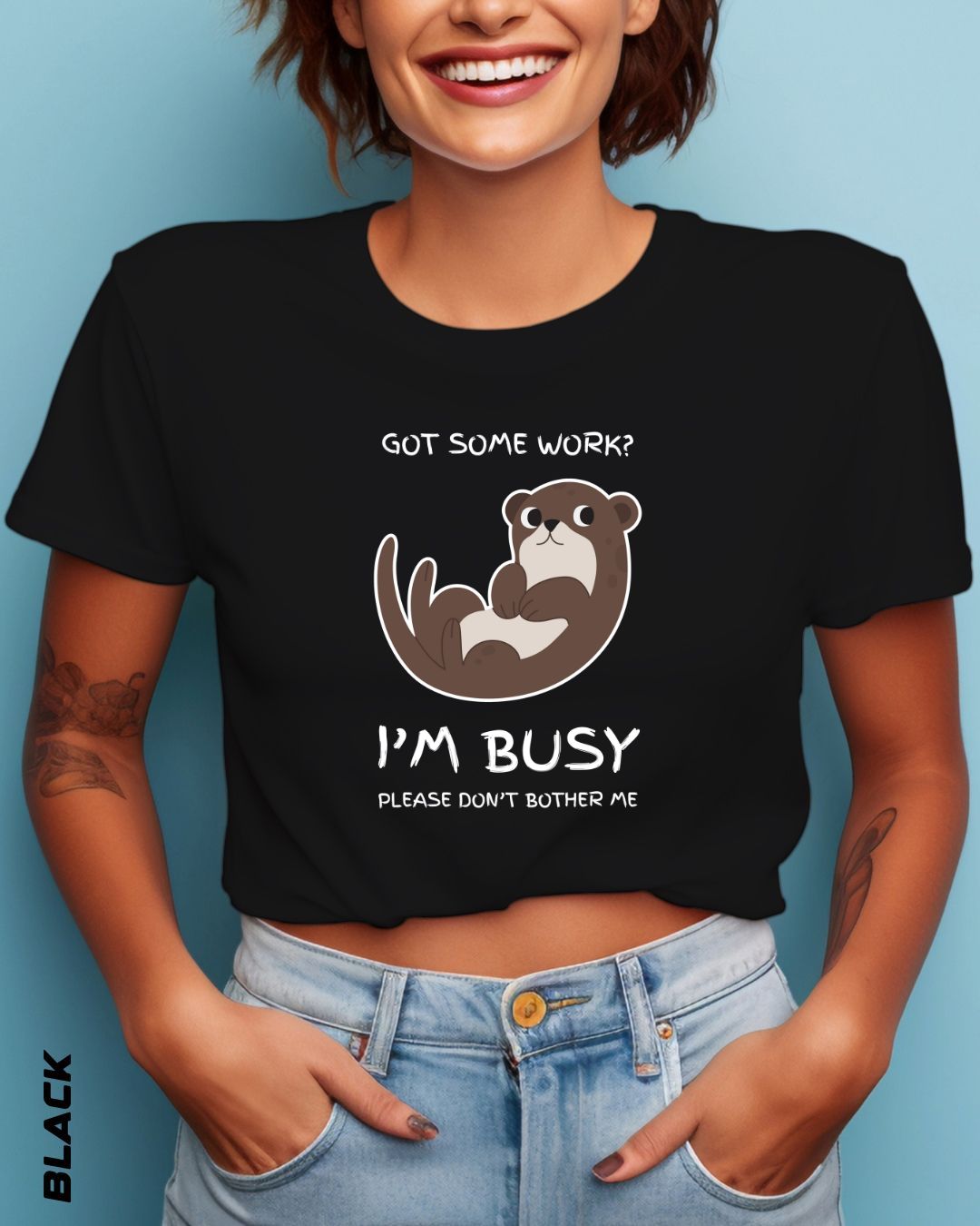 I'M BUSY CROP TOP - DARKER SHADES