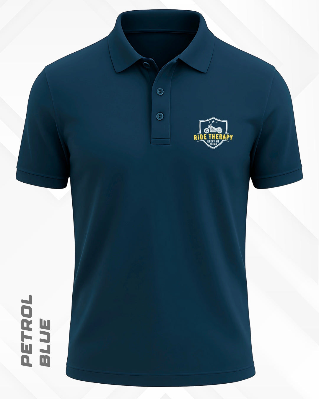 RIDE THERAPY POLO T-SHIRT - DARKER SHADES