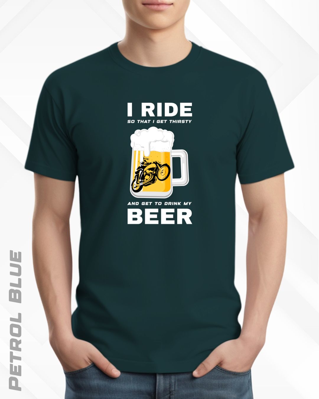 I RIDE BEER TEE - DARKER SHADES