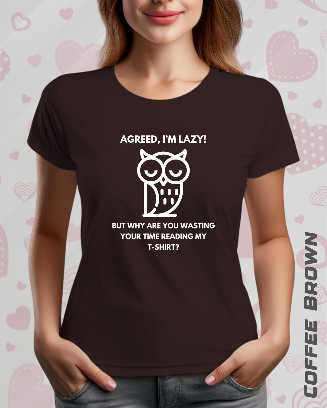 LAZY OWL TEE - DARKER SHADES