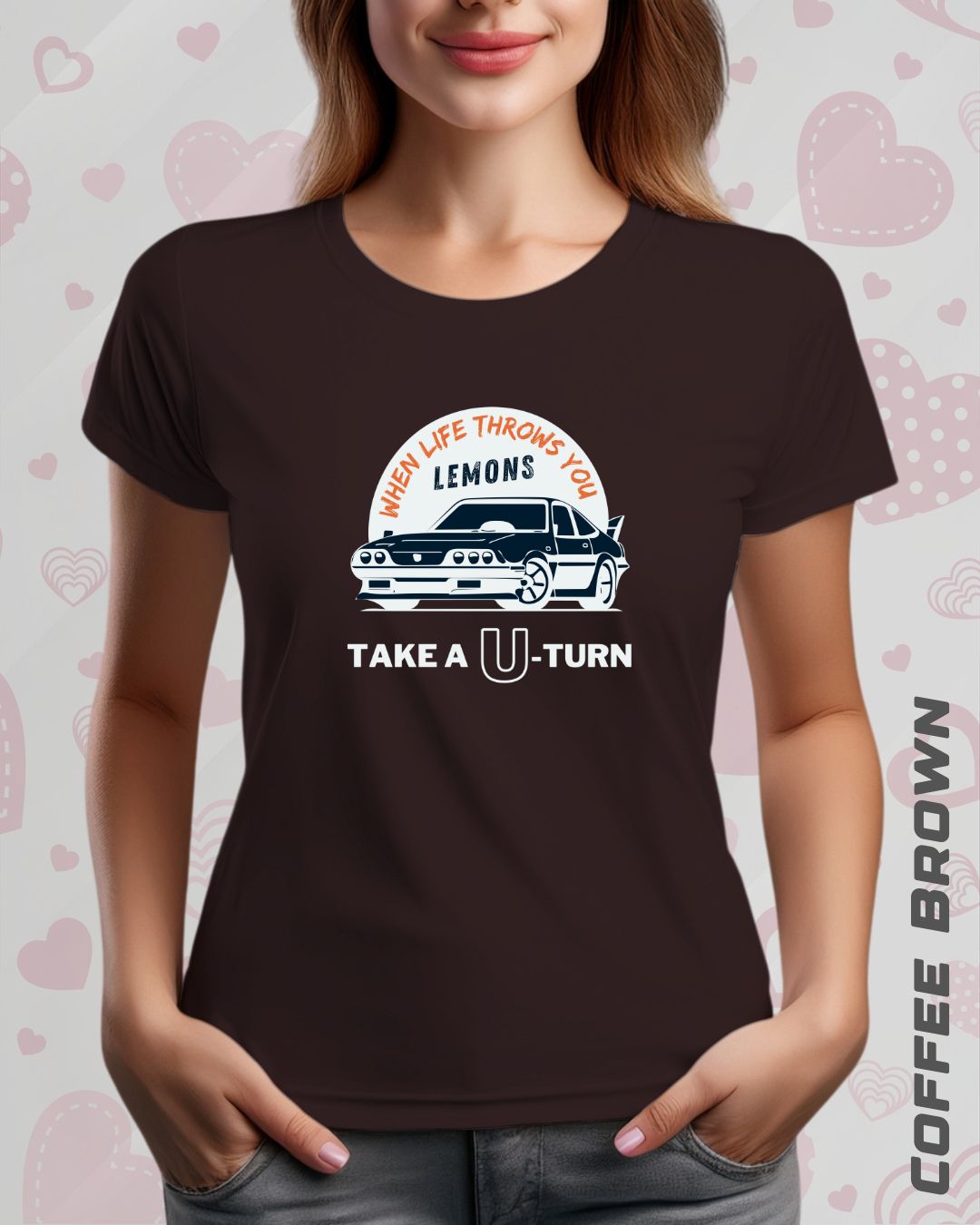 TAKE A U-TURN TEE - DARKER SHADES