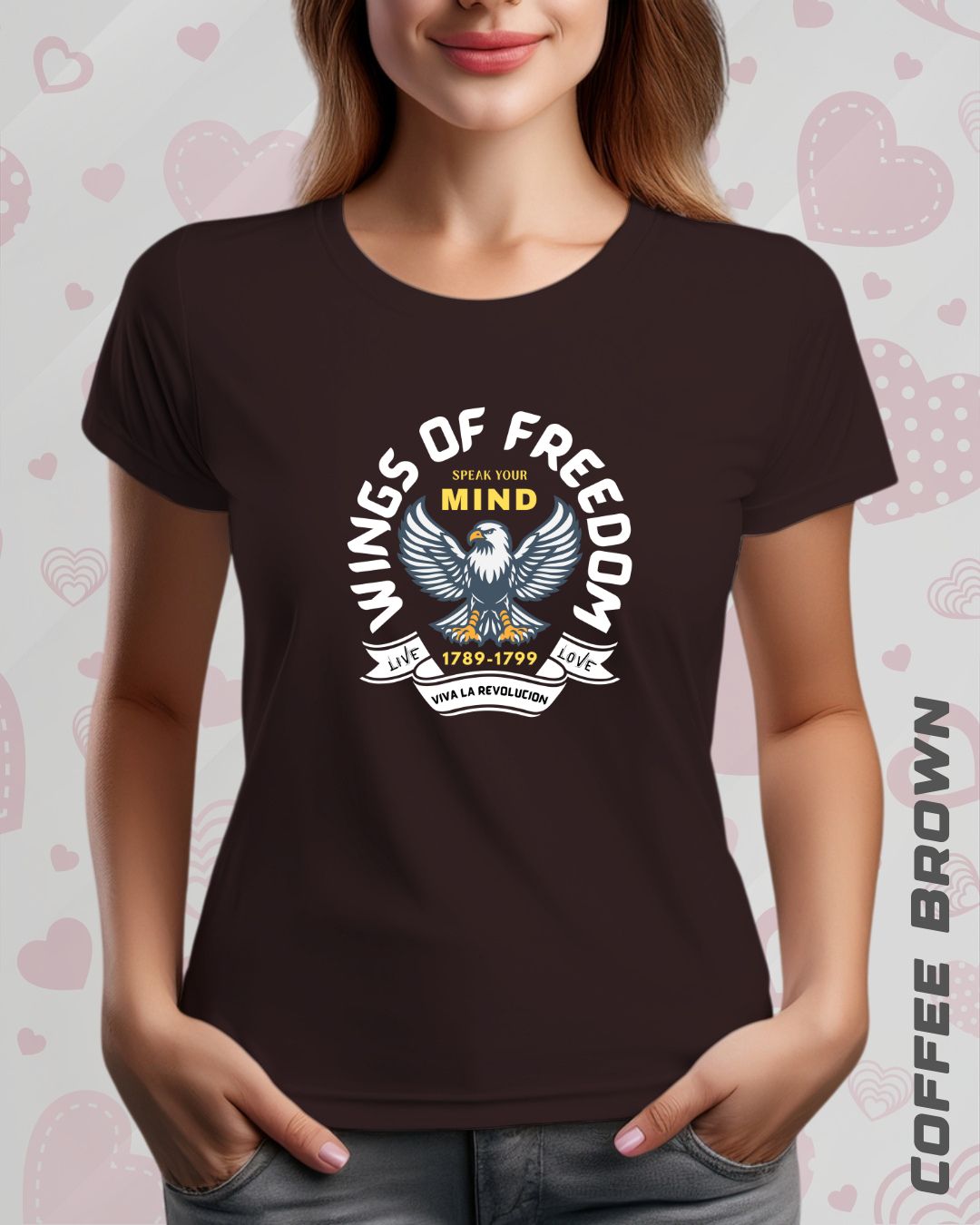 WINGS OF FREEDOM TEE - DARKER SHADES