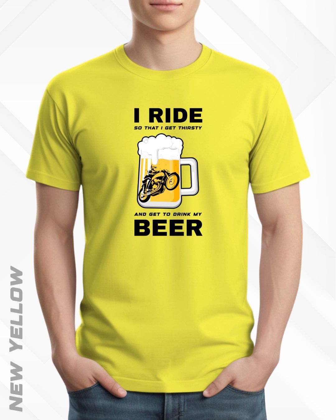 I RIDE BEER TEE - LIGHTER SHADES
