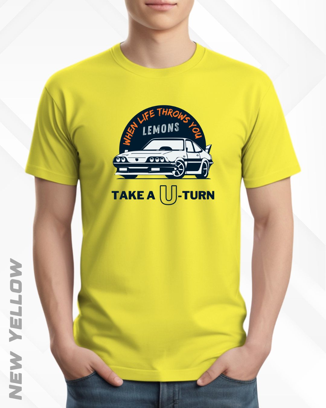 TAKE A U-TURN TEE - LIGHTER SHADES