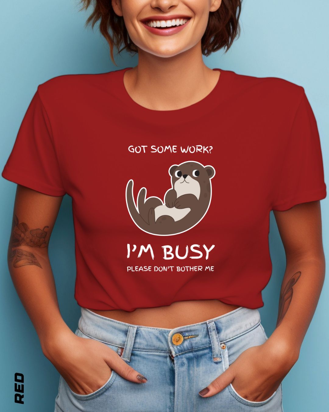 I'M BUSY CROP TOP - DARKER SHADES