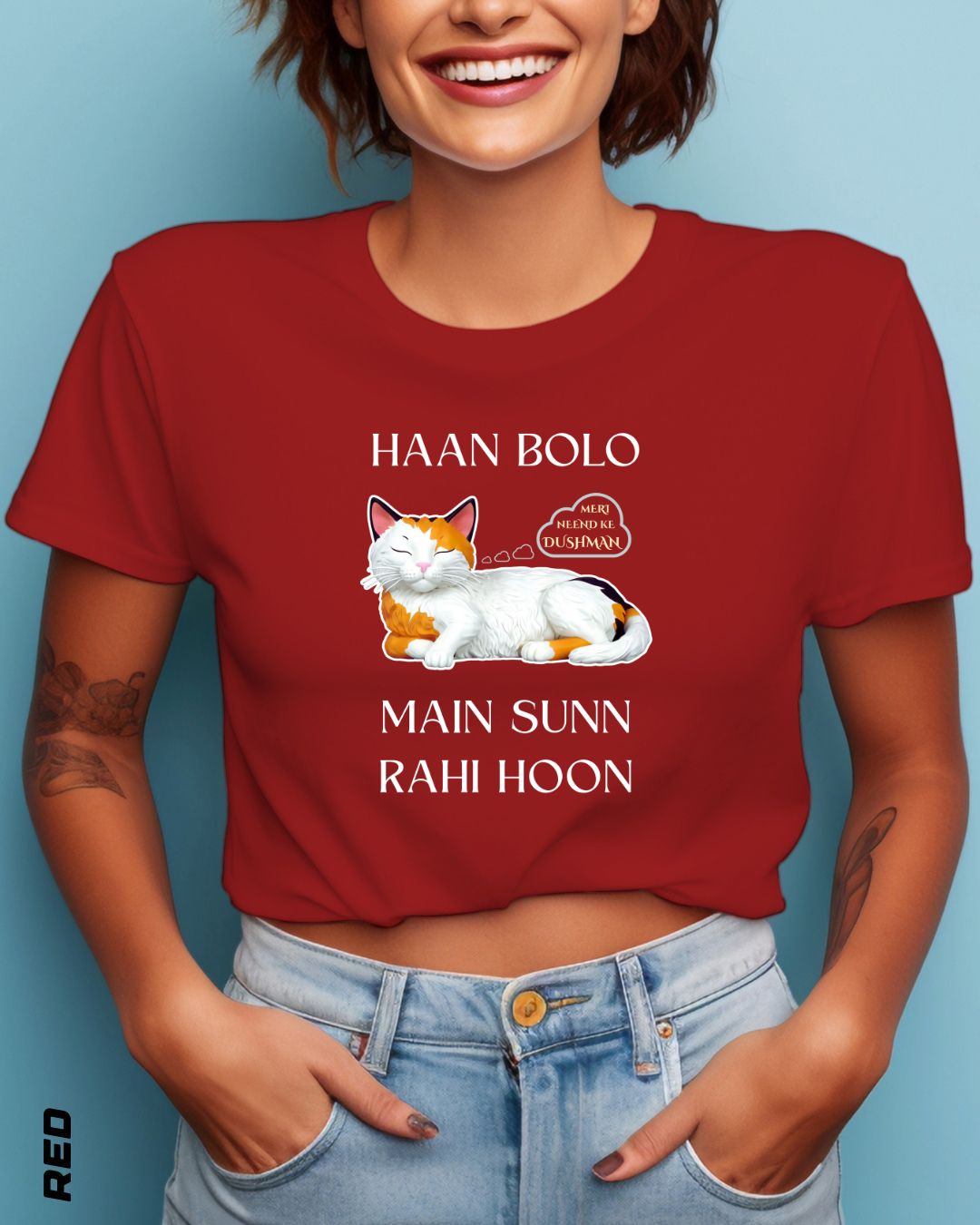 SLEEPY HEAD GIRL CROP TOP - DARKER SHADES