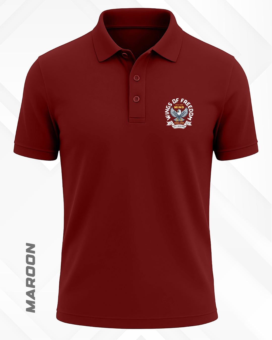 WINGS OF FREEDOM POLO T-SHIRT - DARKER SHADES