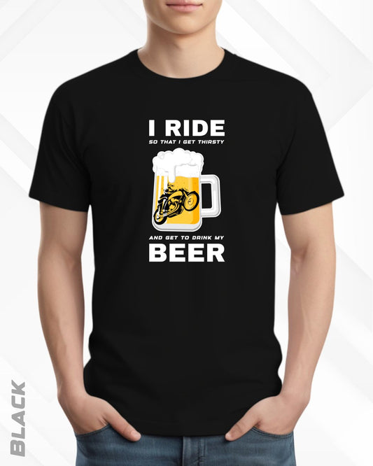 I RIDE BEER TEE - DARKER SHADES