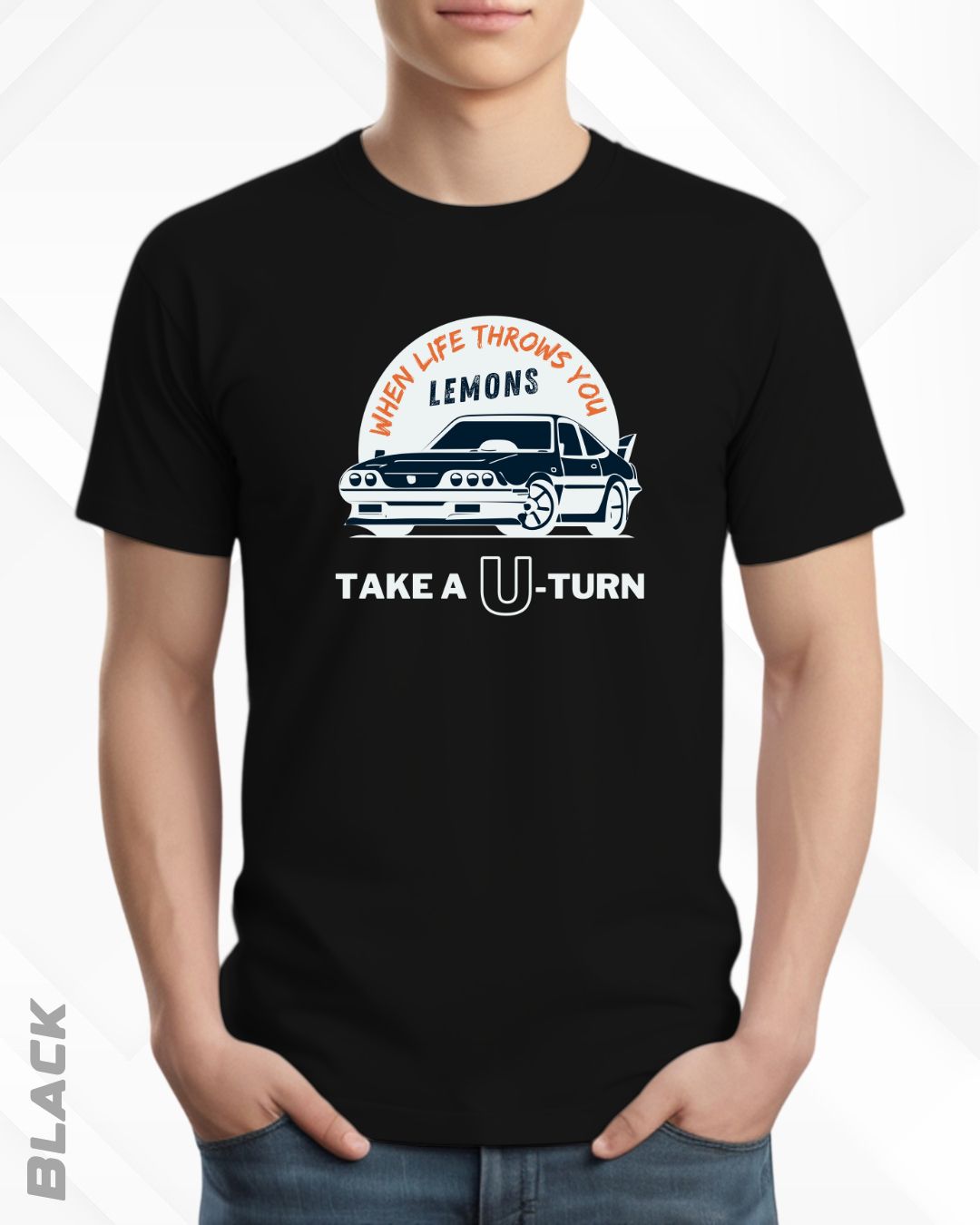 TAKE A U-TURN TEE - DARKER SHADES