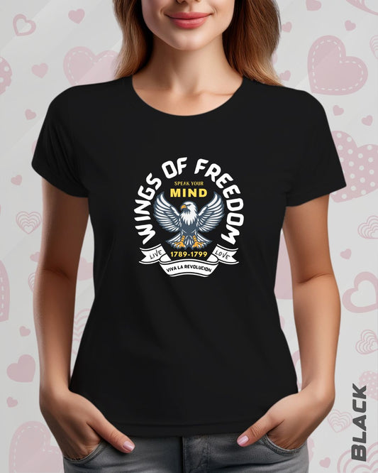 WINGS OF FREEDOM TEE - DARKER SHADES