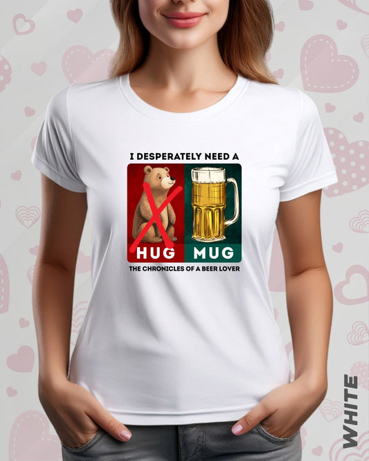 BEER HUG TEE - LIGHTER SHADES