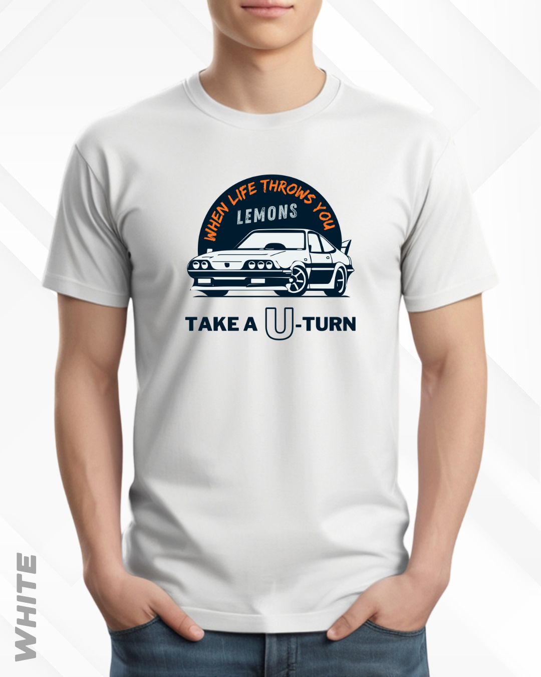 TAKE A U-TURN TEE - LIGHTER SHADES