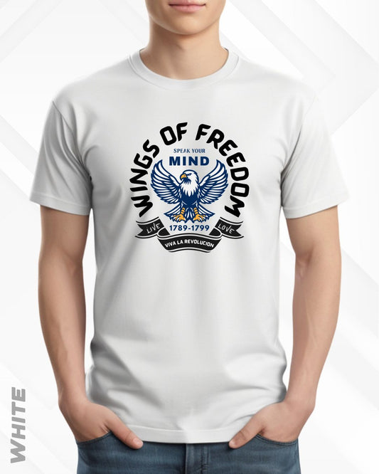 WINGS OF FREEDOM TEE - LIGHTER SHADES