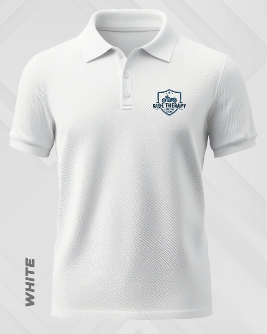 RIDE THERAPY POLO T-SHIRT - LIGHTER SHADES
