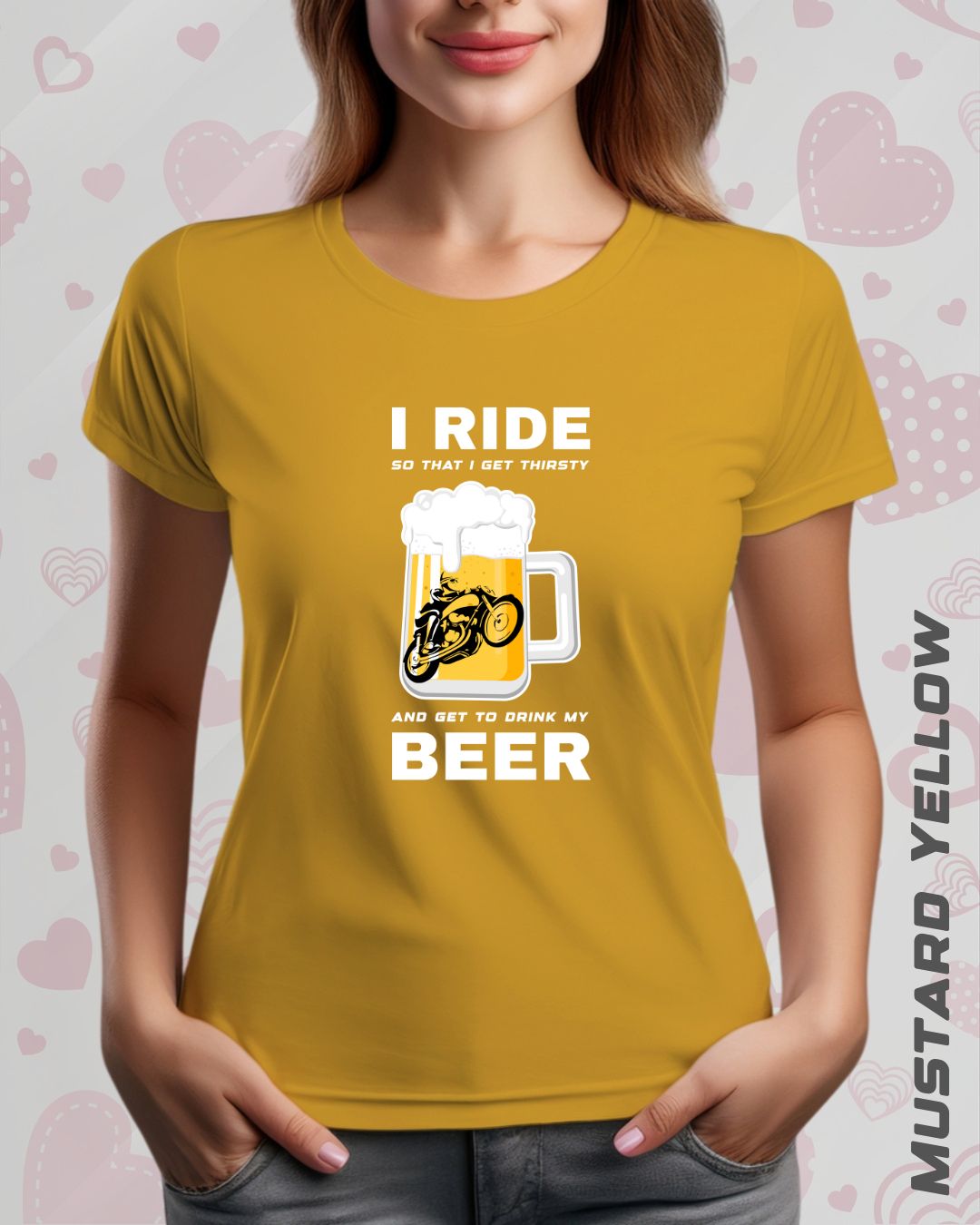 I RIDE BEER TEE - DARKER SHADES