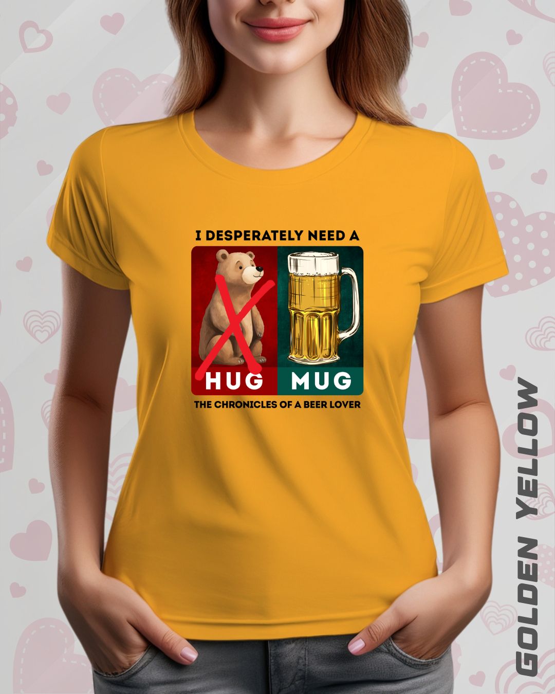 BEER HUG TEE - LIGHTER SHADES