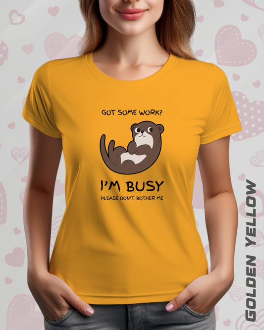 I'M BUSY TEE - LIGHTER SHADES