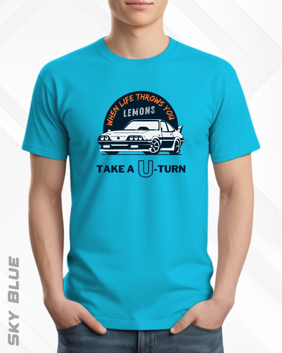 TAKE A U-TURN TEE - LIGHTER SHADES