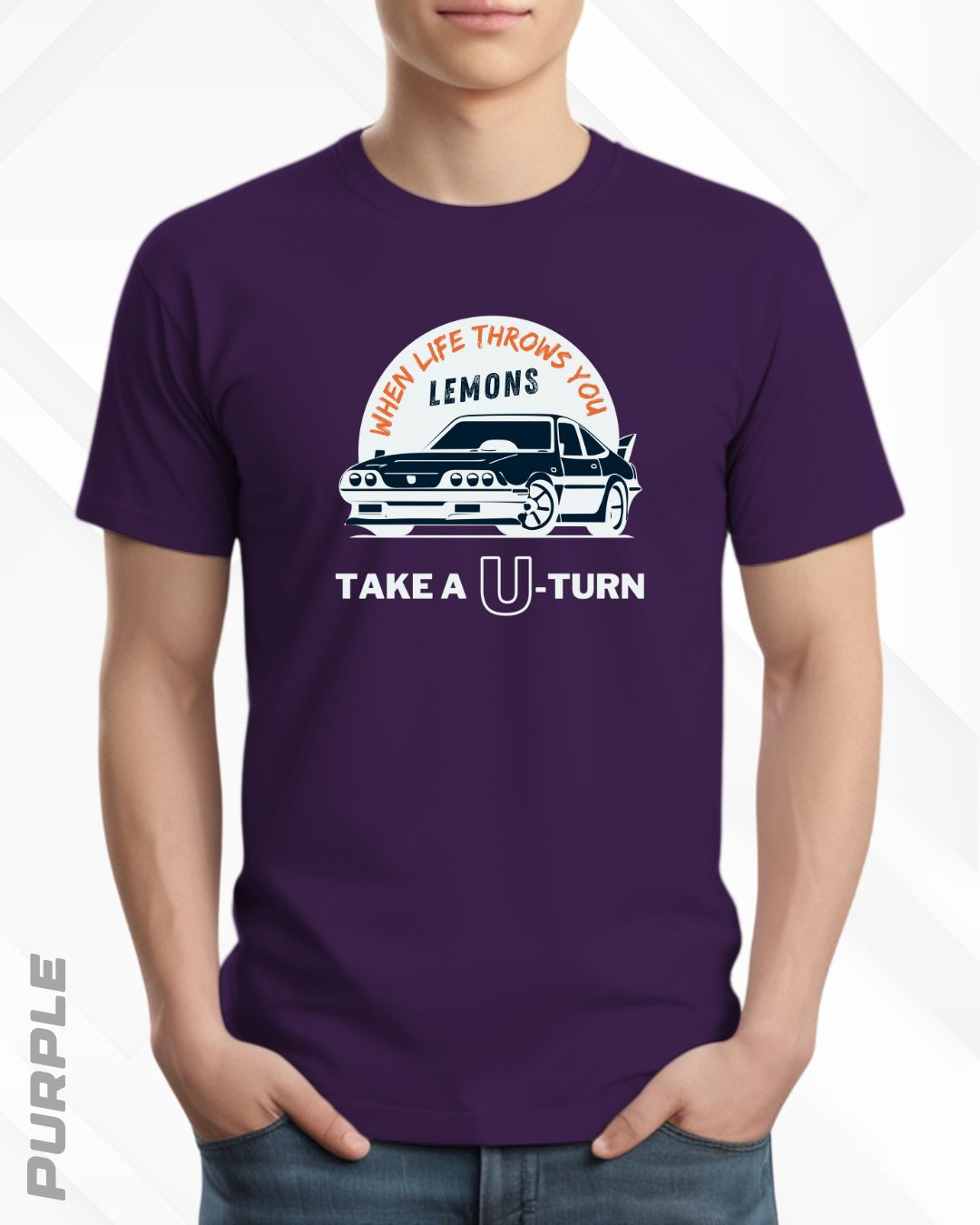 TAKE A U-TURN TEE - DARKER SHADES