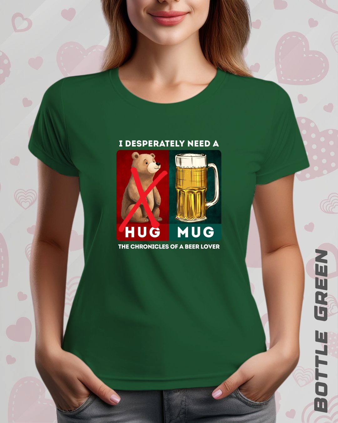 BEER HUG TEE - DARKER SHADES