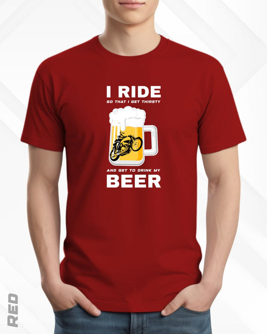 I RIDE BEER TEE - DARKER SHADES
