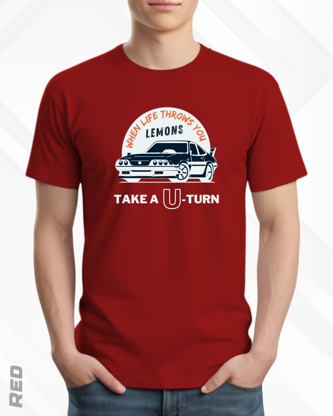 TAKE A U-TURN TEE - DARKER SHADES