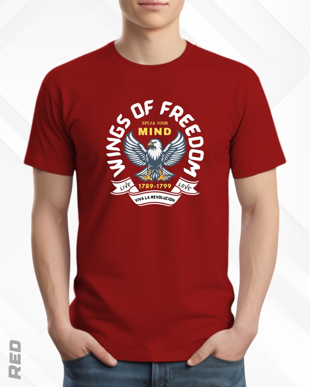 WINGS OF FREEDOM TEE - DARKER SHADES