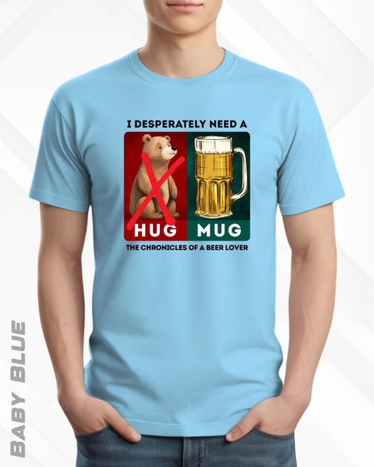 BEER HUG TEE - LIGHTER SHADES