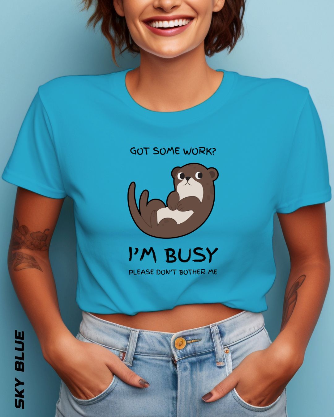 I'M BUSY CROP TOP - LIGHTER SHADES