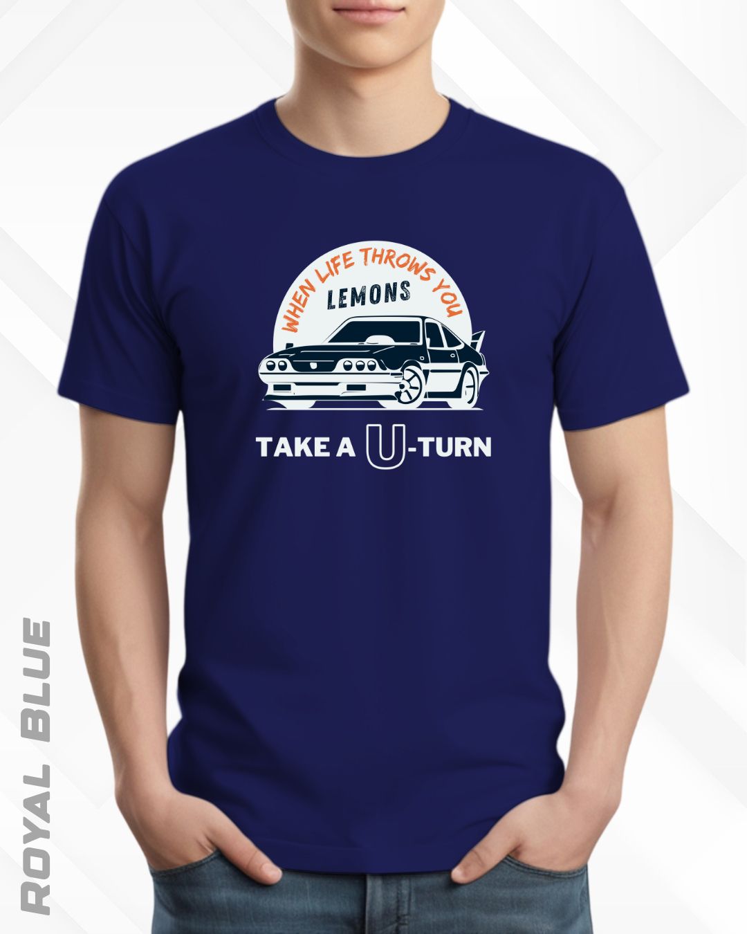 TAKE A U-TURN TEE - DARKER SHADES