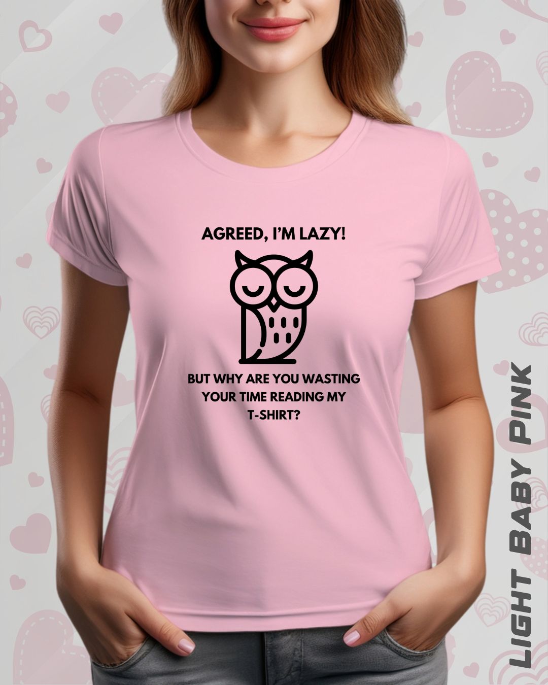 LAZY OWL TEE - LIGHTER SHADES