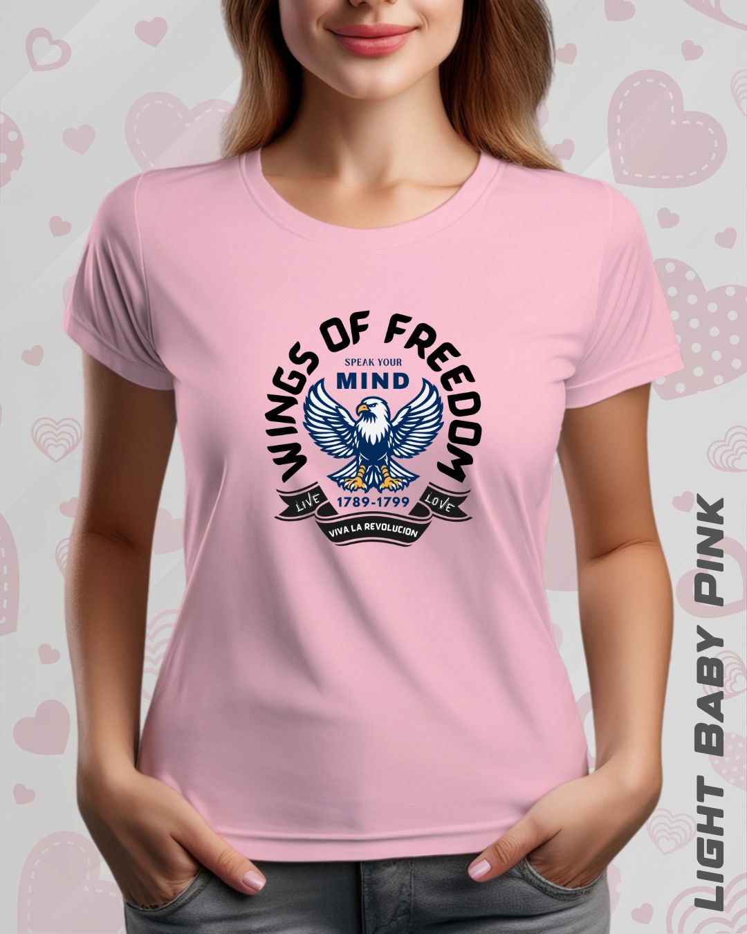 WINGS OF FREEDOM TEE - LIGHTER SHADES