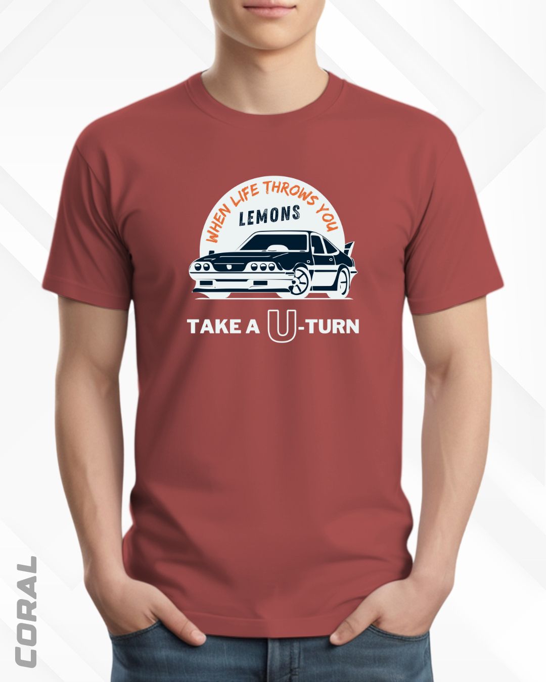 TAKE A U-TURN TEE - DARKER SHADES