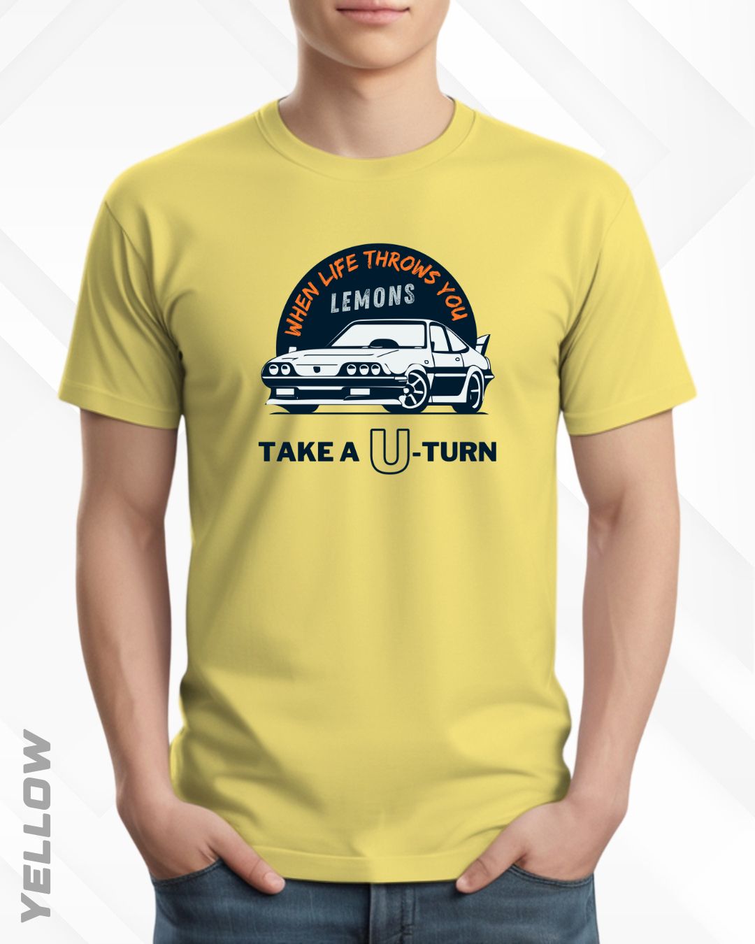 TAKE A U-TURN TEE - LIGHTER SHADES
