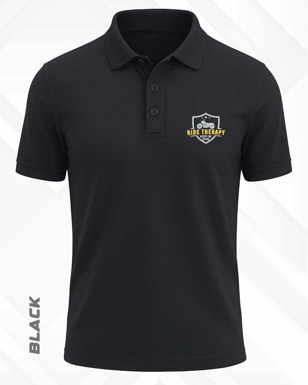 RIDE THERAPY POLO T-SHIRT - DARKER SHADES