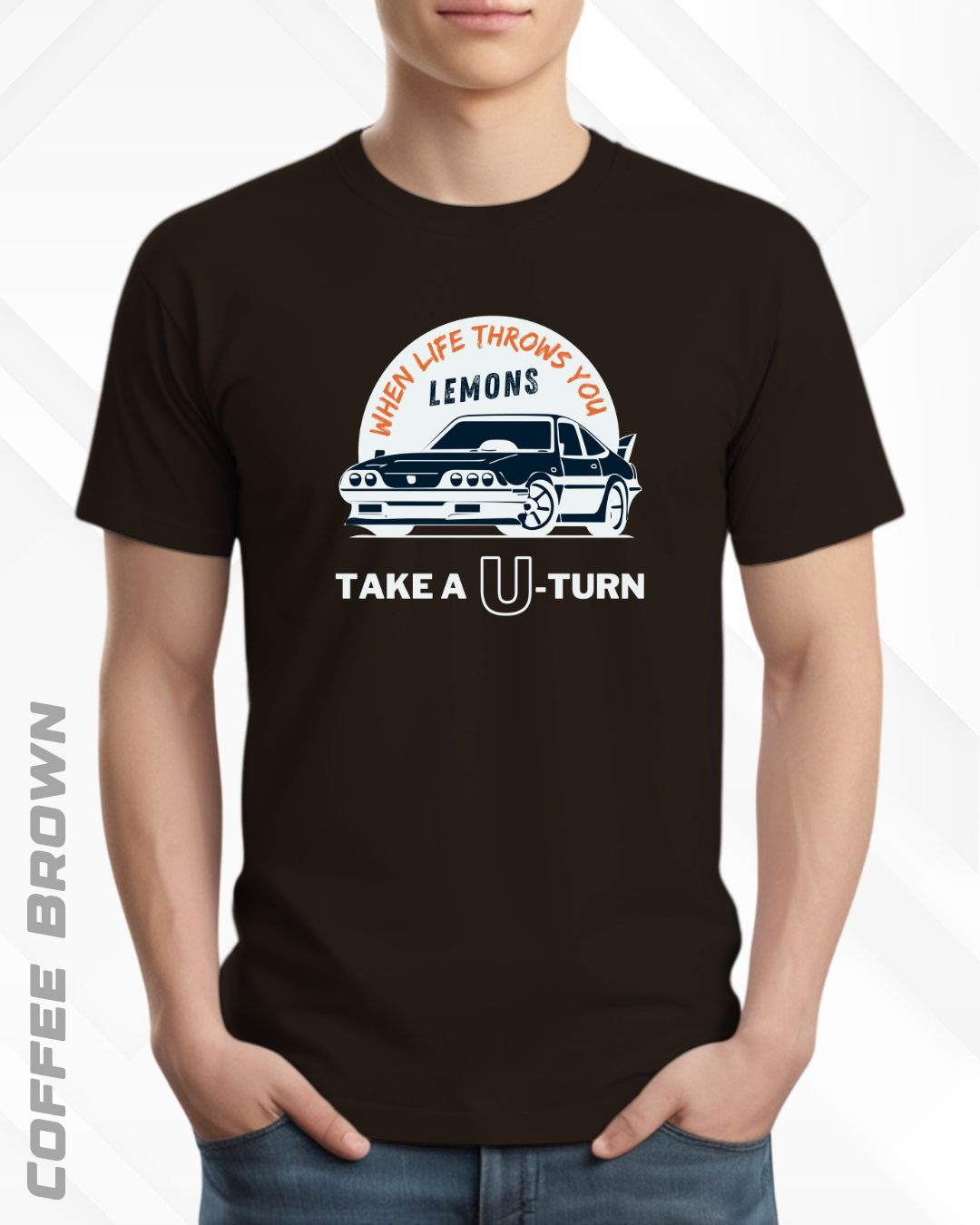 TAKE A U-TURN TEE - DARKER SHADES