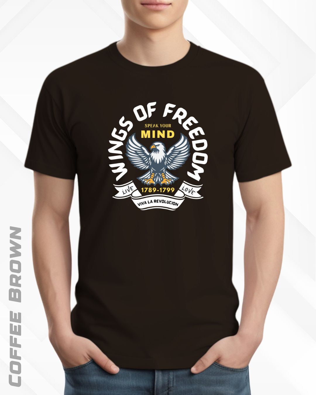 WINGS OF FREEDOM TEE - DARKER SHADES