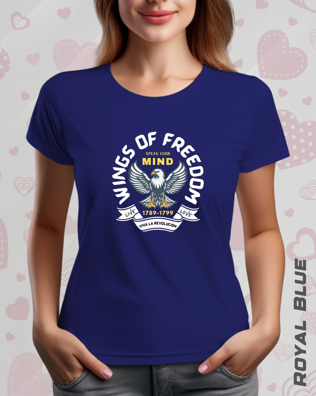 WINGS OF FREEDOM TEE - DARKER SHADES