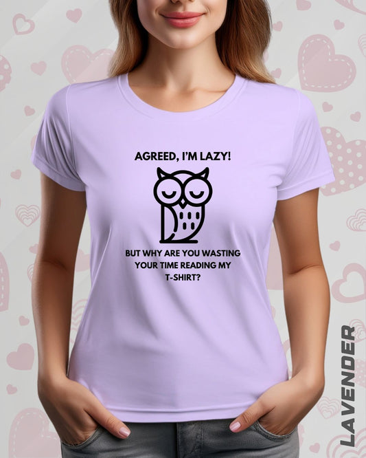 LAZY OWL TEE - LIGHTER SHADES