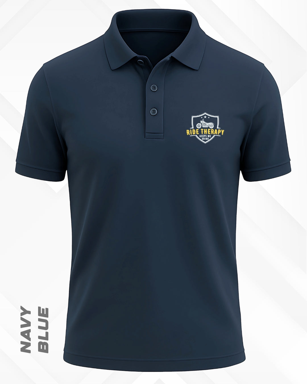 RIDE THERAPY POLO T-SHIRT - DARKER SHADES