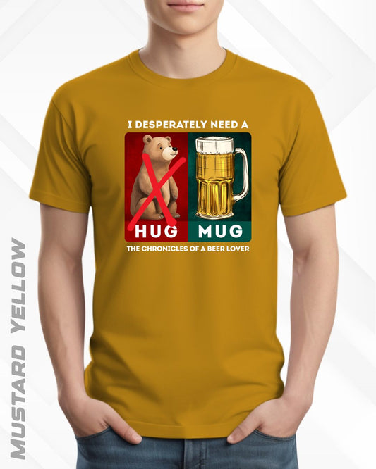 BEER HUG TEE - DARKER SHADES